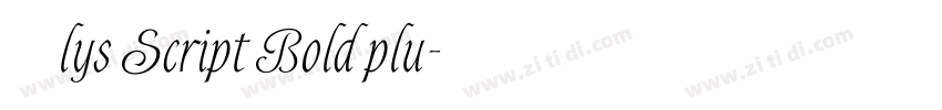 Alys Script Bold plu字体转换